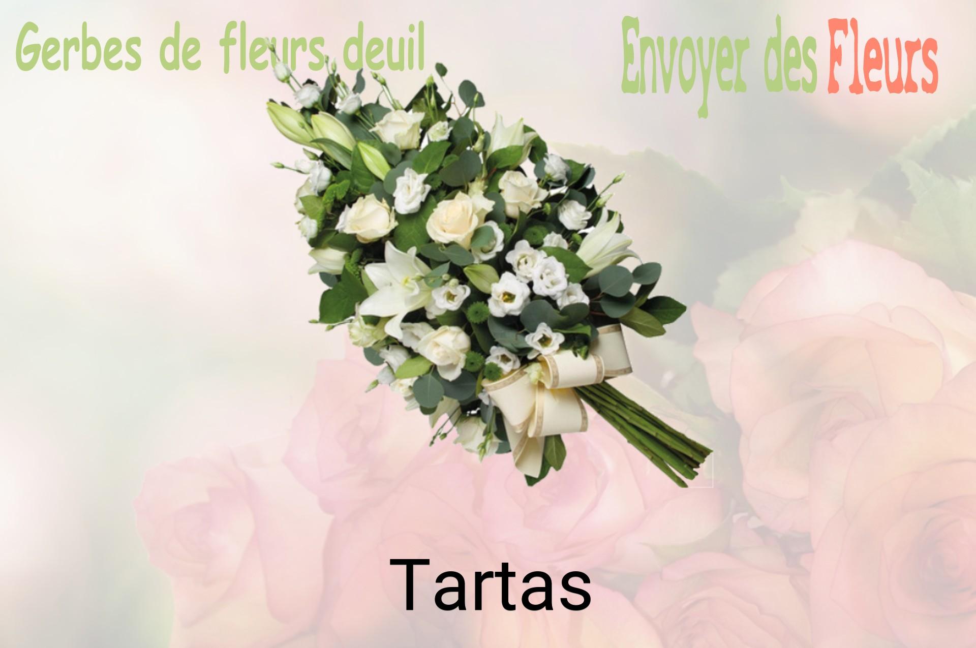 Gerbe de fleurs de deuil livrée à Tartas